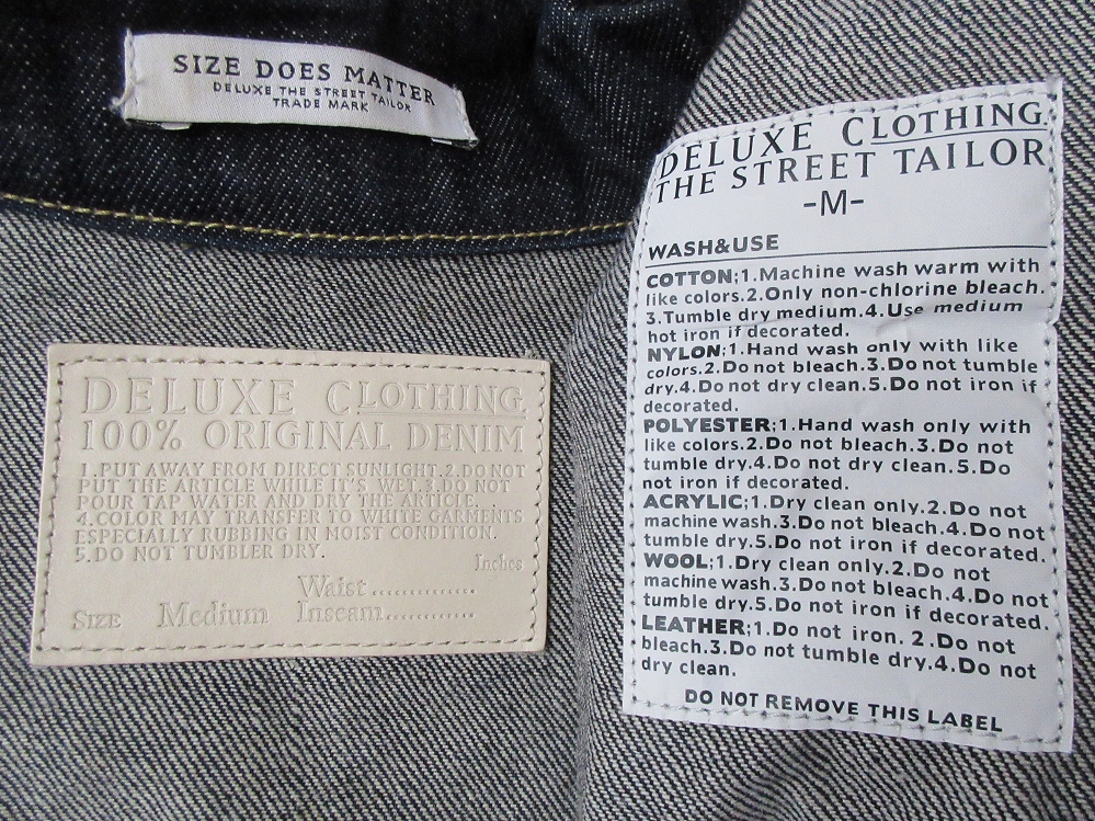  сделано в Японии DELUXE CLOTHING DENNIS JEREMY вышивка Second Denim жакет M Deluxe механизм закрывания DLX индиго окраска джинсовый жакет блузон /