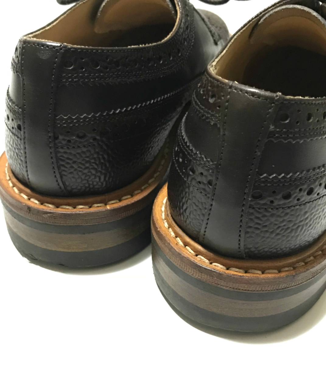 【美品】Tricker's トリッカーズ レザーシューズ 6.5 カントリーシューズ_画像6