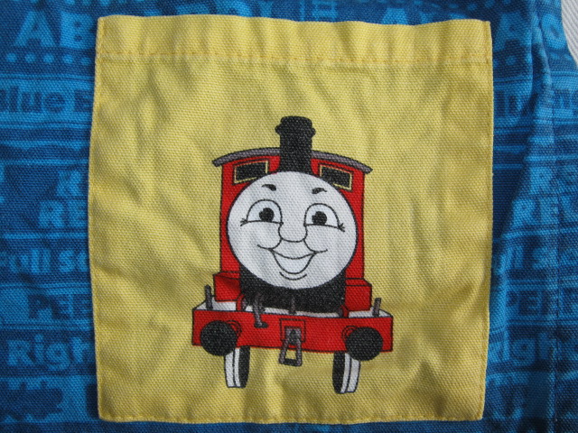 * secondhand goods tag . name chronicle have THOMAS&FRIENDS Thomas the Tank Engine apron 110cm surface pocket ×2 KIDS Kids for children salon je made in Japan *