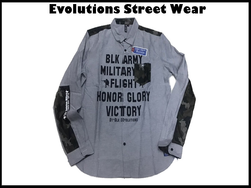 新品 正規品　Evolution Street Wear LS Shirt ロングスリーブシャツ（Brooklyn Newyork) XL