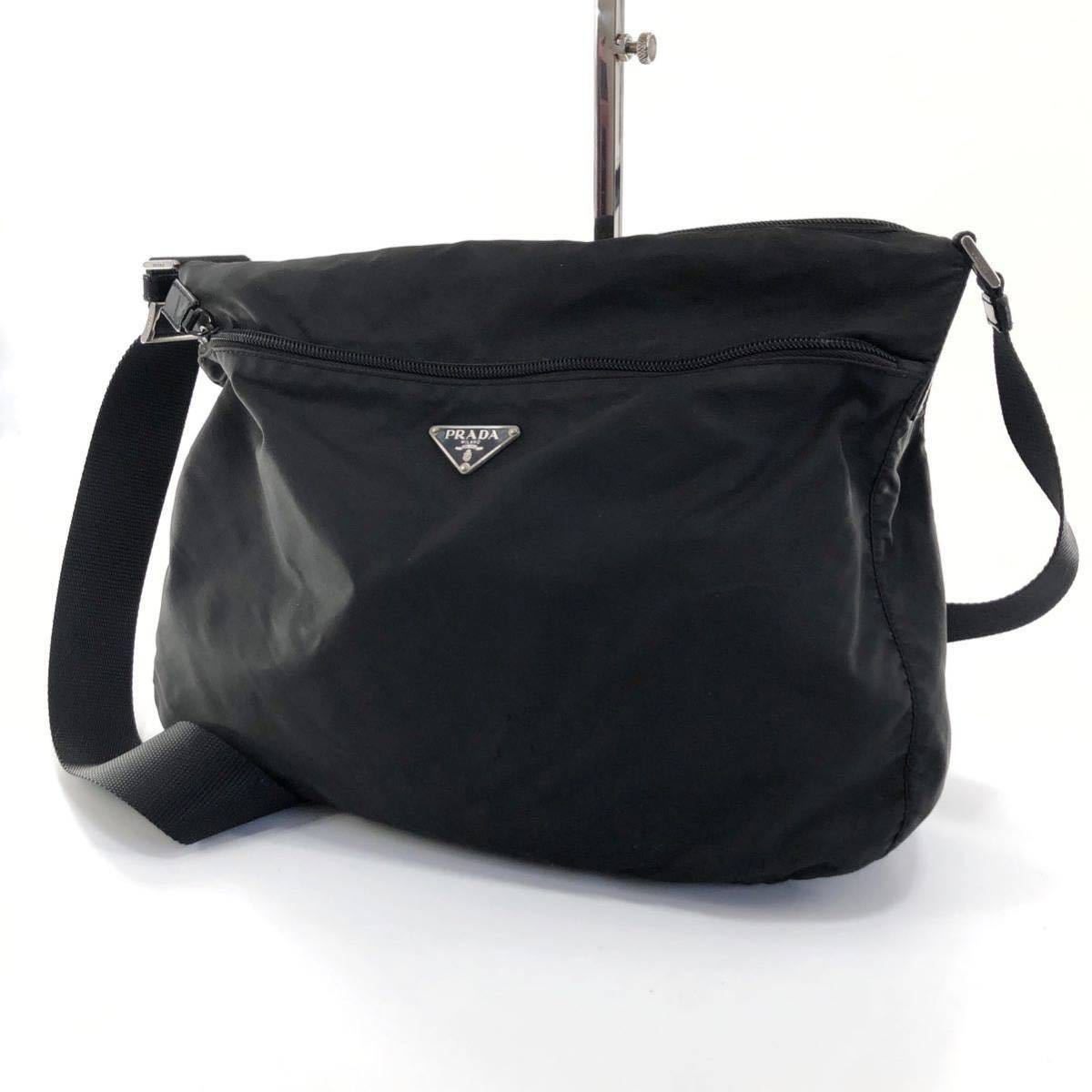 PRADA プラダ カメラバッグ ショルダーバッグ 三角プレート 白タグ