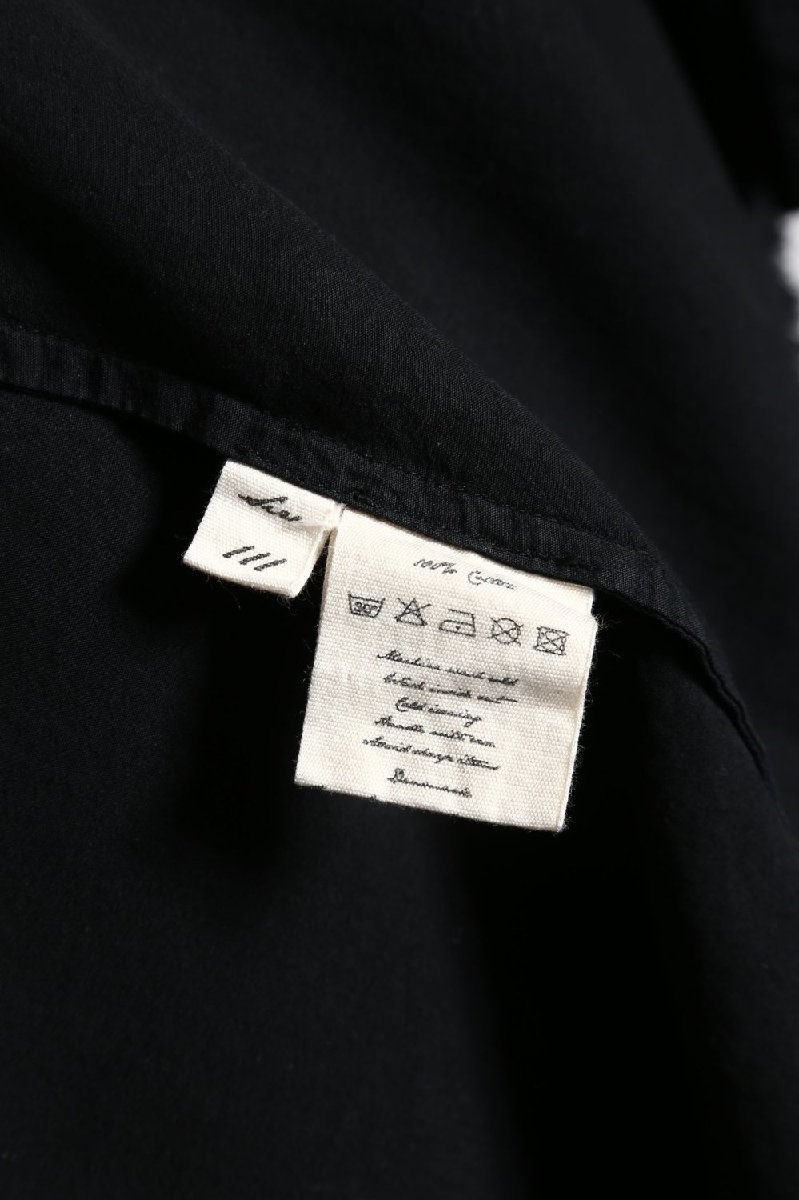 サイズ記載 Aleksandr Manamis / Washed Shirt / size 3 (BLACK) アレクサンドル マナミス