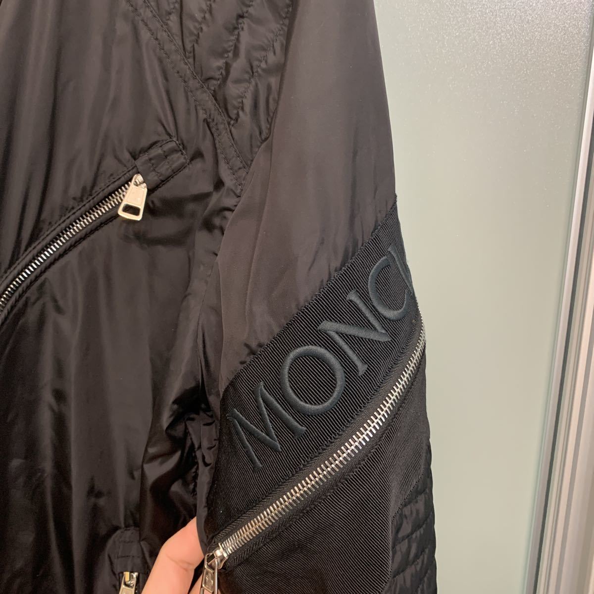 モンクレール moncler ナイロンジャケット ライダース 3 L 黒
