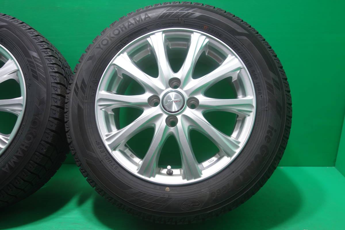 K952-17 送料無料 175/65R15 スタッドレス 4本セット YOKOHAMA iG60 8分山 溝たっぷり iQ アクア ヤリス ヴィッツ スイフト キューブ_画像3