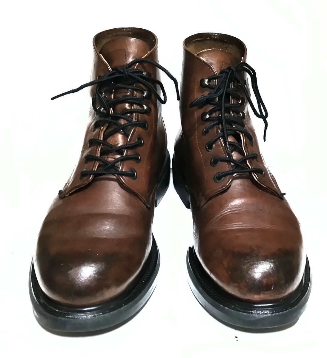 定番人気！ REDWING 即決 レッドウイング 中古 本革 ワーク こげ茶色