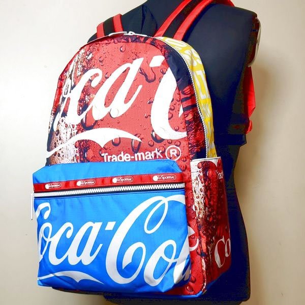 レア レスポートサック コカコーラ リュック タグあり Coca-Cola×LeSportsac カーソン バックパック デイパック コラボ