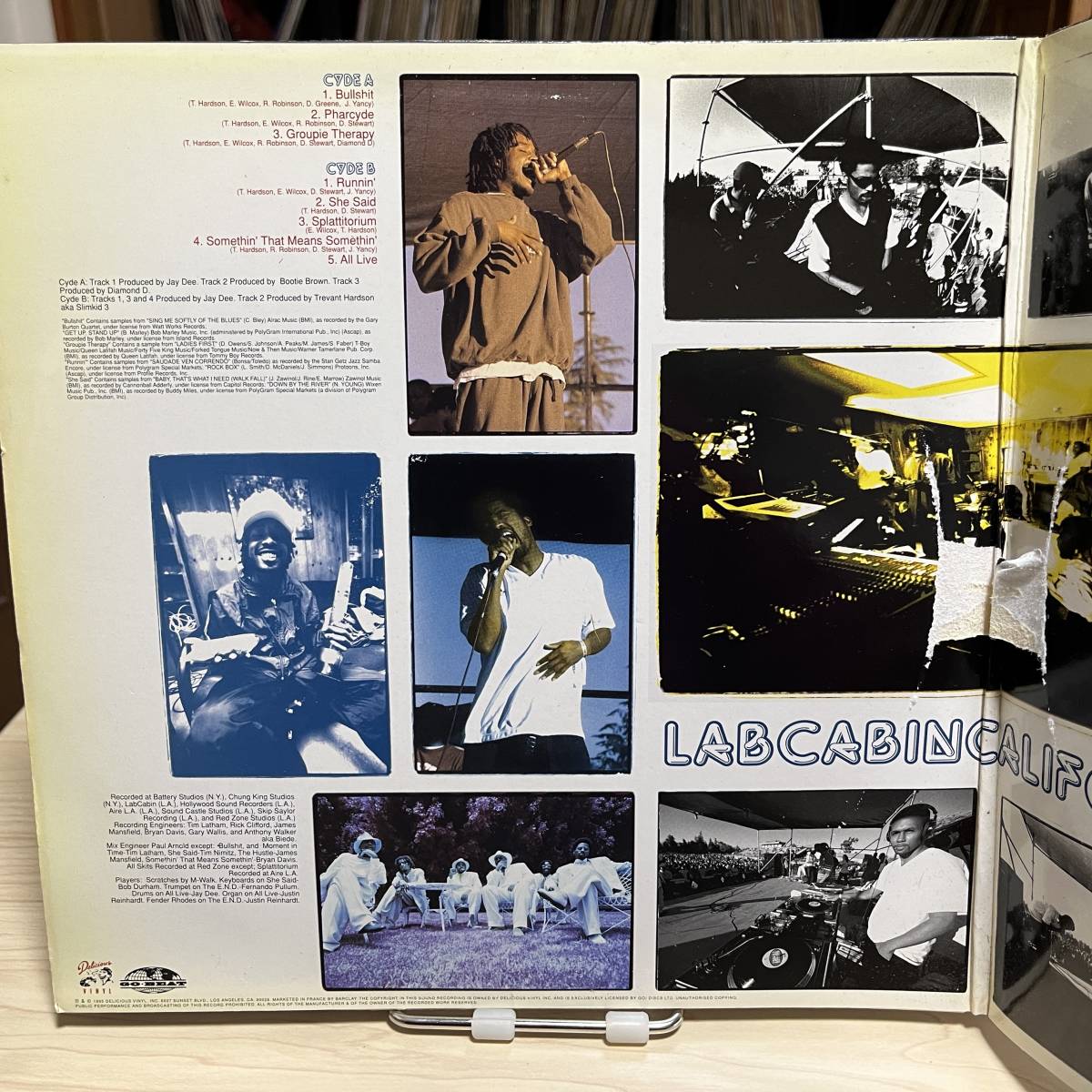 【中古名盤】The Pharcyde『Labcabincalifornia』2LP 96年発売された EU盤 オリジナル アナログレコード RUNNIN _画像3
