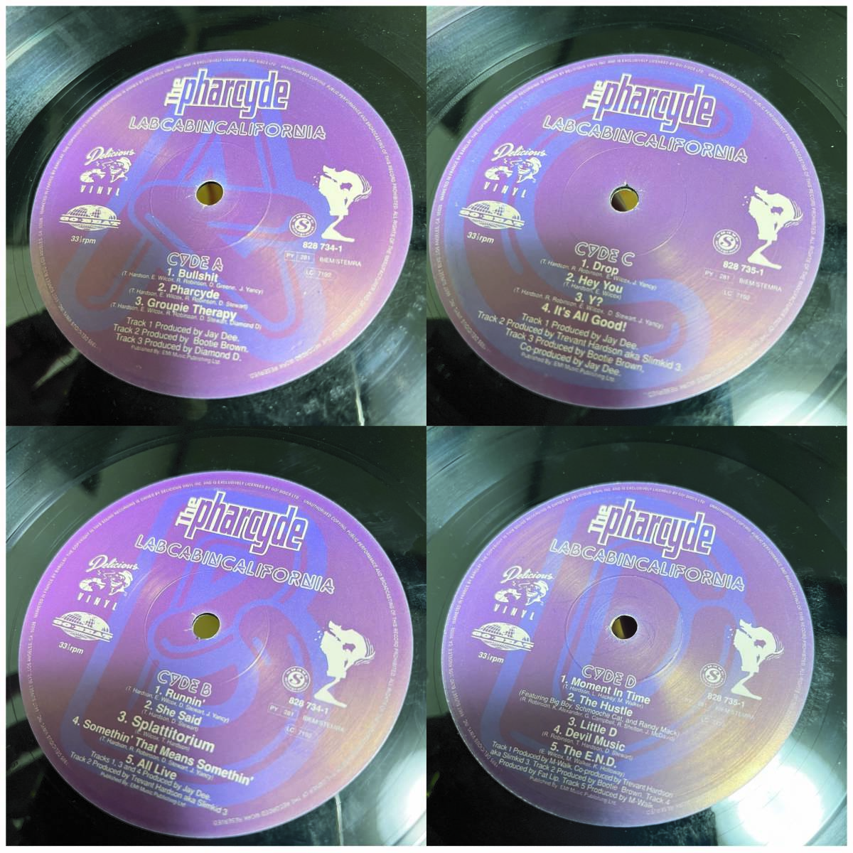 【中古名盤】The Pharcyde『Labcabincalifornia』2LP 96年発売された EU盤 オリジナル アナログレコード RUNNIN _画像5