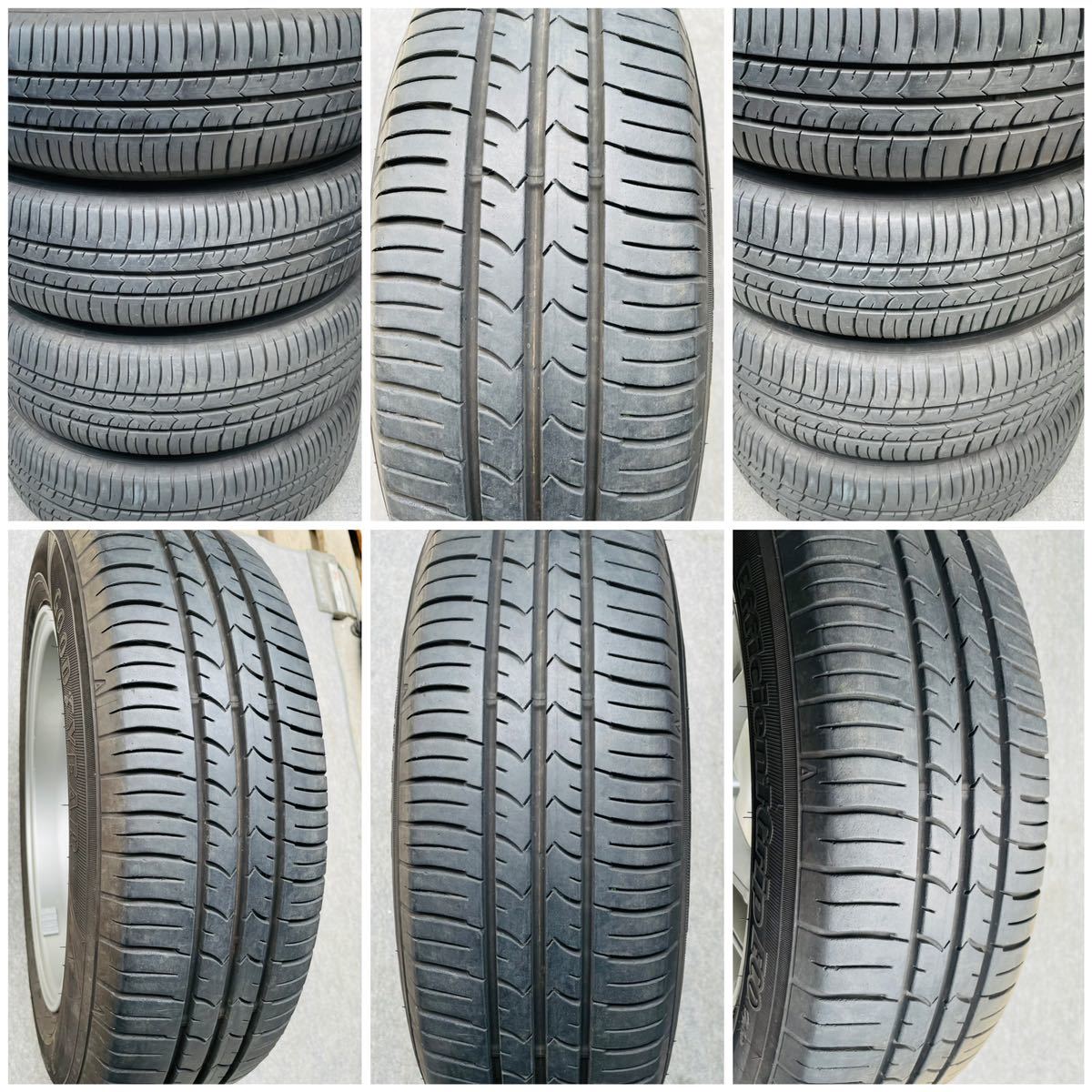 BS ECO FORME CRS/SE-18 15インチ×5.5J +42 100 4穴GOODYEAR 175/65R15 ラジアル4本。アクア フリード ノートヴィッツ スイフト フィットの画像6