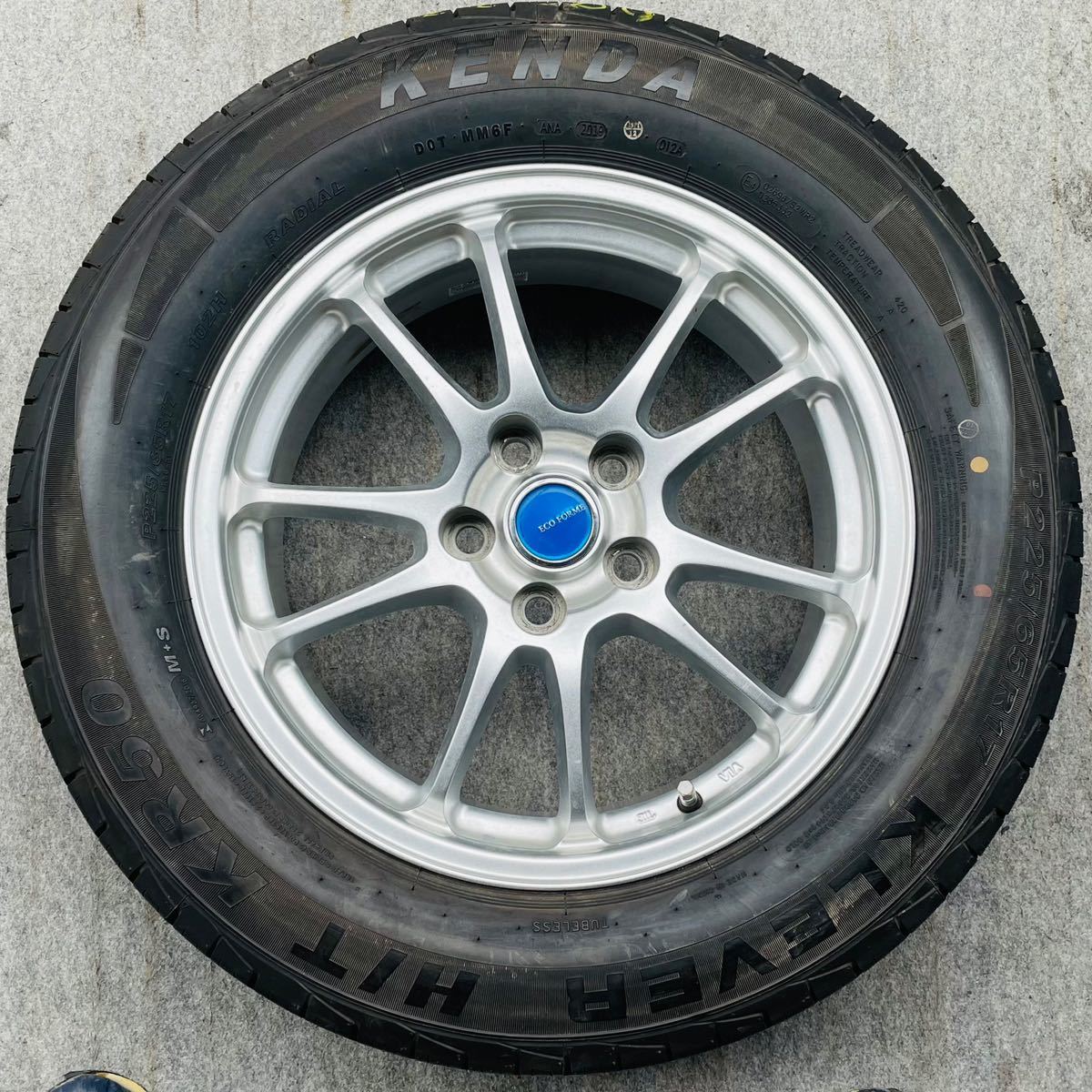 バリ溝。BRIDGESTONE ECO FORME SE-10 17インチ×7J+45 114.3/5 KENDA KLEVER H/T KR50 P225/65R17ラジアル4本。トヨタ/レクサス専用サイズ_画像2