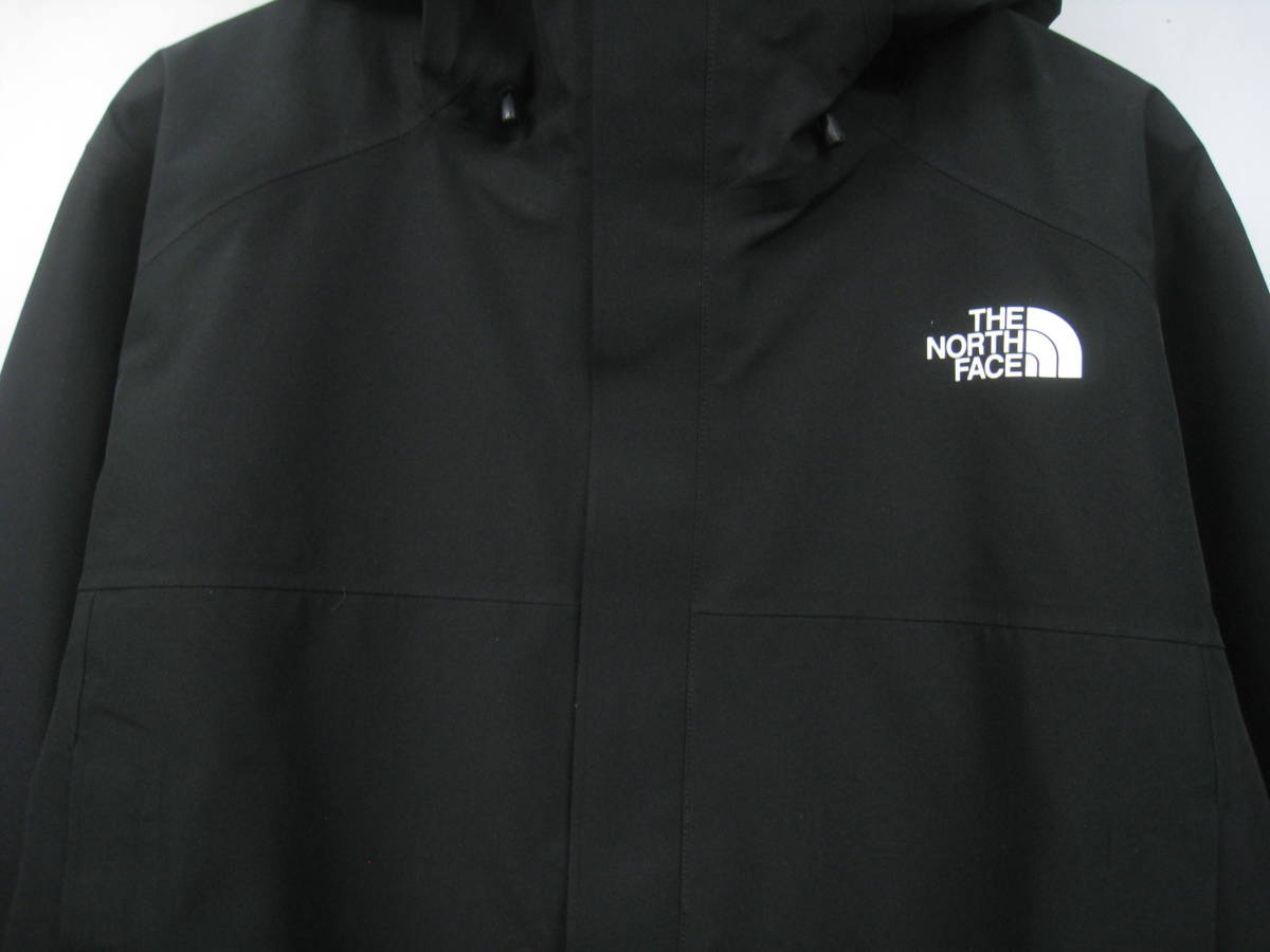 新品 定価29700円 THE NORTH FACE ザノースフェイス ジャケット FL Drizzle Jacket NP12114 FUTURE LIGHT フード 黒 ブラック サイズXL_画像2