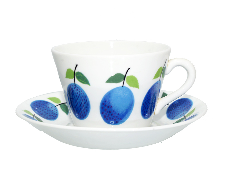 グスタフスベリ プルーヌス コーヒーカップ＆ソーサー Gustavsberg Prunus スティグ・リンドベリ