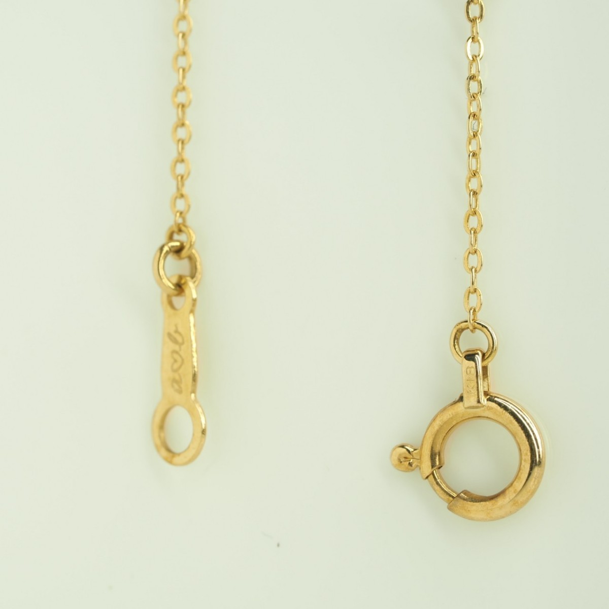 AHKER アーカー 天然ダイヤモンドネックレス K18YG D0.05ct アーカー