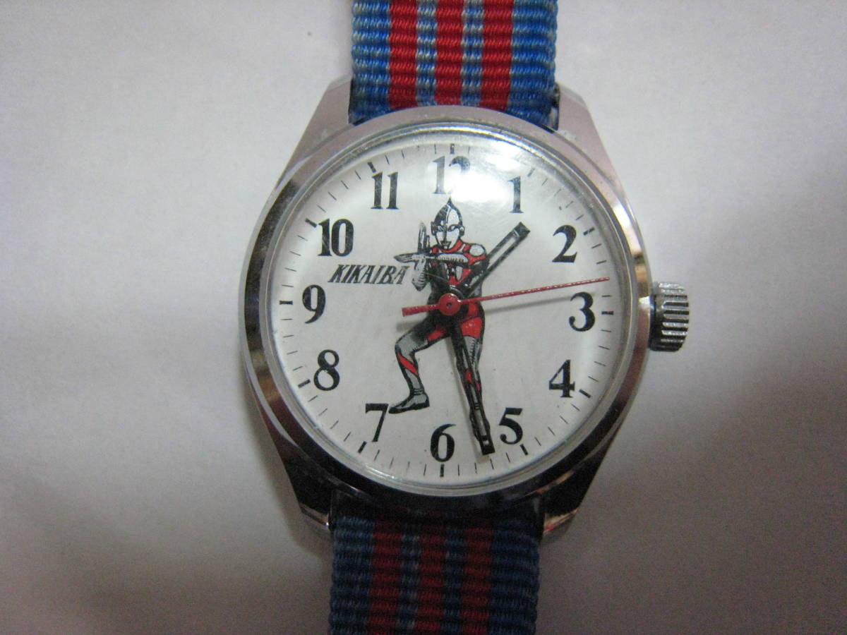  secondhand goods * ultra rare * Showa Retro * Ultraman * wristwatch * hand winding 
