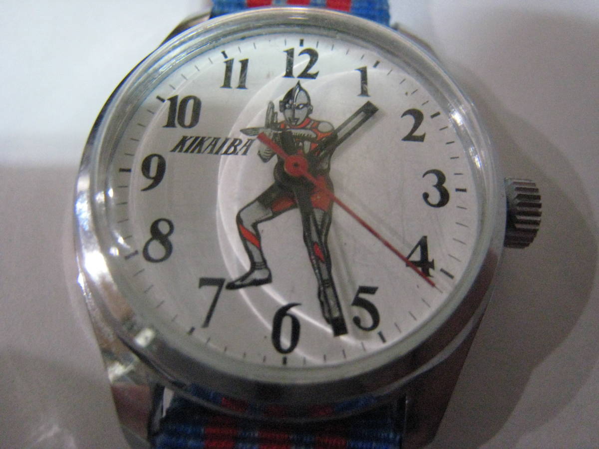  secondhand goods * ultra rare * Showa Retro * Ultraman * wristwatch * hand winding 