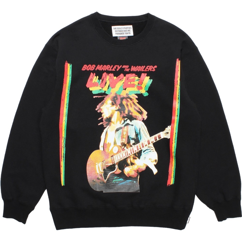 WACKOMARIA BOB MARLEY / MIDDLE WEIGHT CREW NECK SWEAT SHIRT ワコマリア ボブマーリー スウェット カーディガンシャツ ジャケット　L_画像1