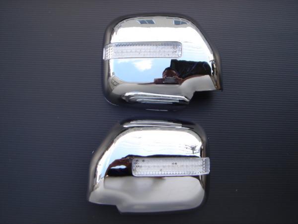  хромированный LED корпус зеркала Toyota Land Cruiser Prado 90 серия 2 цвет люминесценция LED корпус зеркала двери 