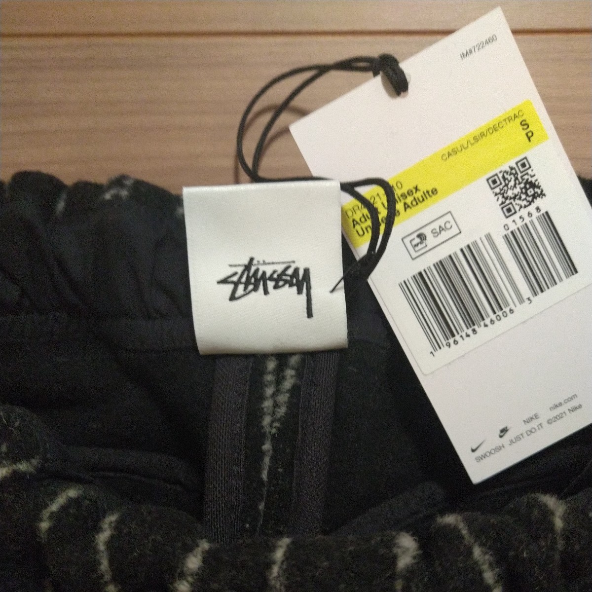 NIKE×STUSSY STRIPE WOOL PANTS Black SizeS ナイキ×ステューシー