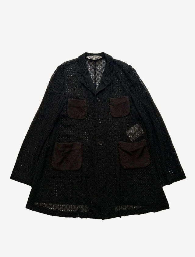 COMME des GARCONS COMME des GARCONS コムコム ブラックレース シャツワンピース_画像4