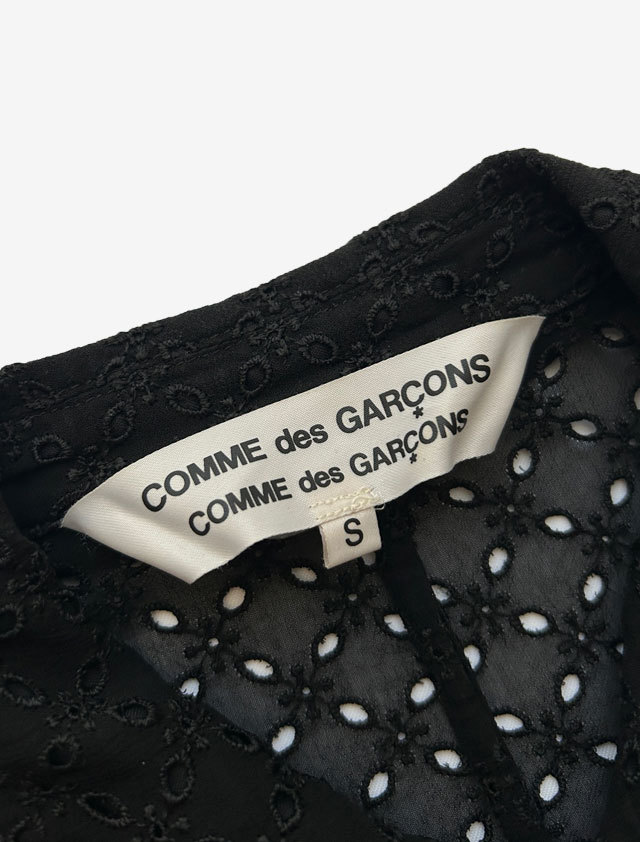 COMME des GARCONS COMME des GARCONS コムコム ブラックレース シャツワンピース_画像9