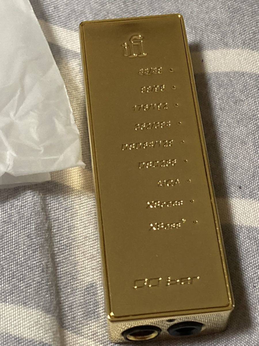 ifi audio gold bar 美品 保証書あり ヘッドホンアンプ