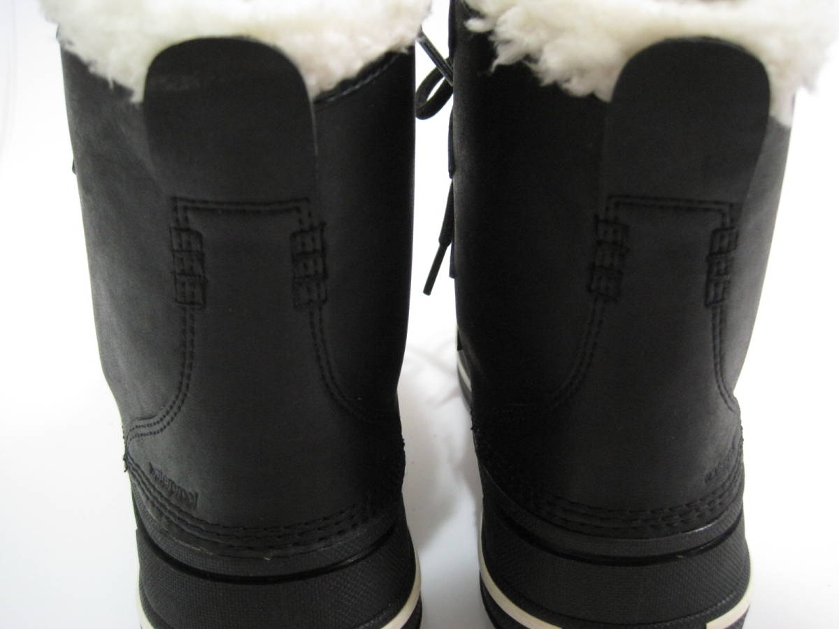 CROCK Crocs lady's waterproof boa attaching boots black 23cm almost unused 