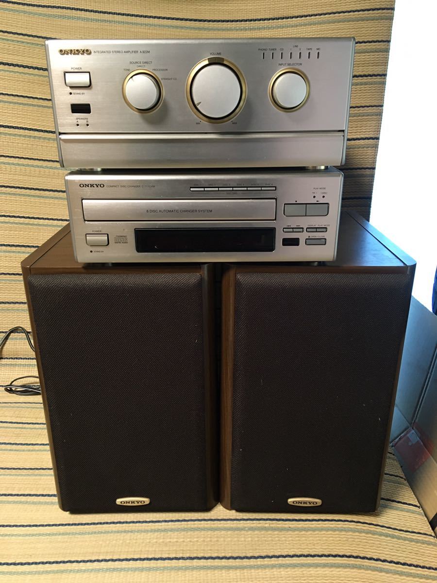 ONKYO system player A-922M C-711CHM D-202A