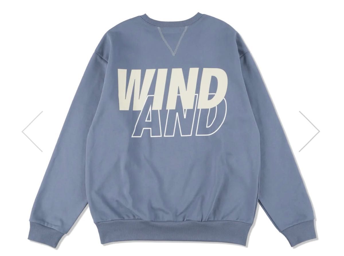 wind and sea ウィンダンシー crew neck BLUE | hellofish.uk.com