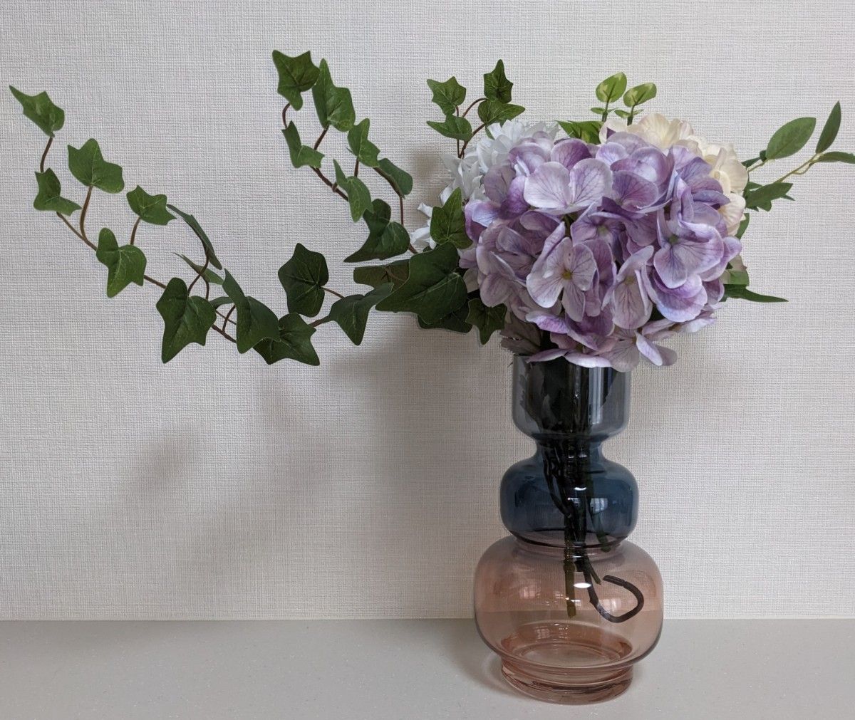 ACTUS 花瓶 ガラス 4点 セット 造花付 アクタス フラワーベース ACTUS 花瓶 ガラス 4点 セット 造花付 アクタス フラワーベース