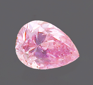 2327[ pink diamond ] 0.08ct FancyLightPink SI2 [ middle .so-ting attaching ].. mineral exhibition pavilion [ free shipping ]