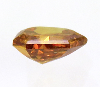 2488【一級品】 イエローオレンジダイヤモンド 0.17ct Fancy Deep Yellow Orange I-1 【中宝ソーティング付】 瑞浪鉱物展示館 【送料無料】_画像3