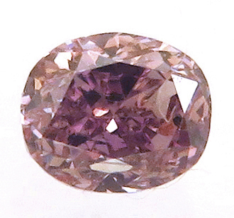 2728 ピンクダイヤモンド 0.11ct Fancy Brownish Purplish Pink SI-1 【中宝ソーティング付】 瑞浪鉱物展示館 【送料無料】_画像1