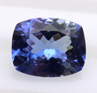 2820 タンザナイト ルース 1.90ct クリーン 帯緑の青 新12月の誕生石 タンザニア : 瑞浪鉱物展示館 【送料無料】_画像1