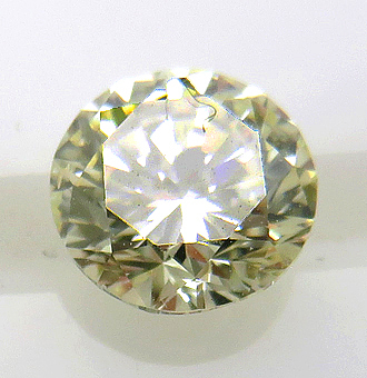 3013 イエローダイヤモンド 0.544ct Very Light Yellow VS-2 【鑑定書付】 瑞浪鉱物展示館 【送料無料】_画像1