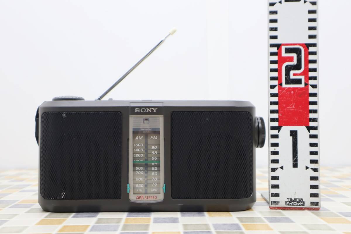 SONY SRF-A300 AMステレオ FMステレオ ポータブルラジオ-