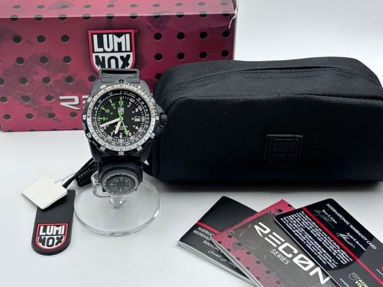 4-120 廃盤 未使用 LUMINOX ルミノックス RECON リーコン ナビゲーション スペシャリスト ブラック 8831.KM メンズ ウォッチ 腕時計_画像1