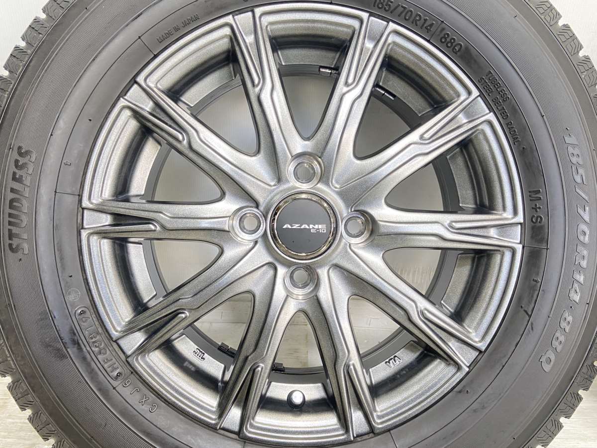 スタッドレスタイヤ 185/70R14 中古4本セット institutoloscher.net
