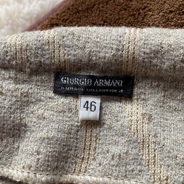 ジョルジオアルマーニ イタリア製 チャイナ ジャガードニット カーディガン 46サイズ Giorgio Armani