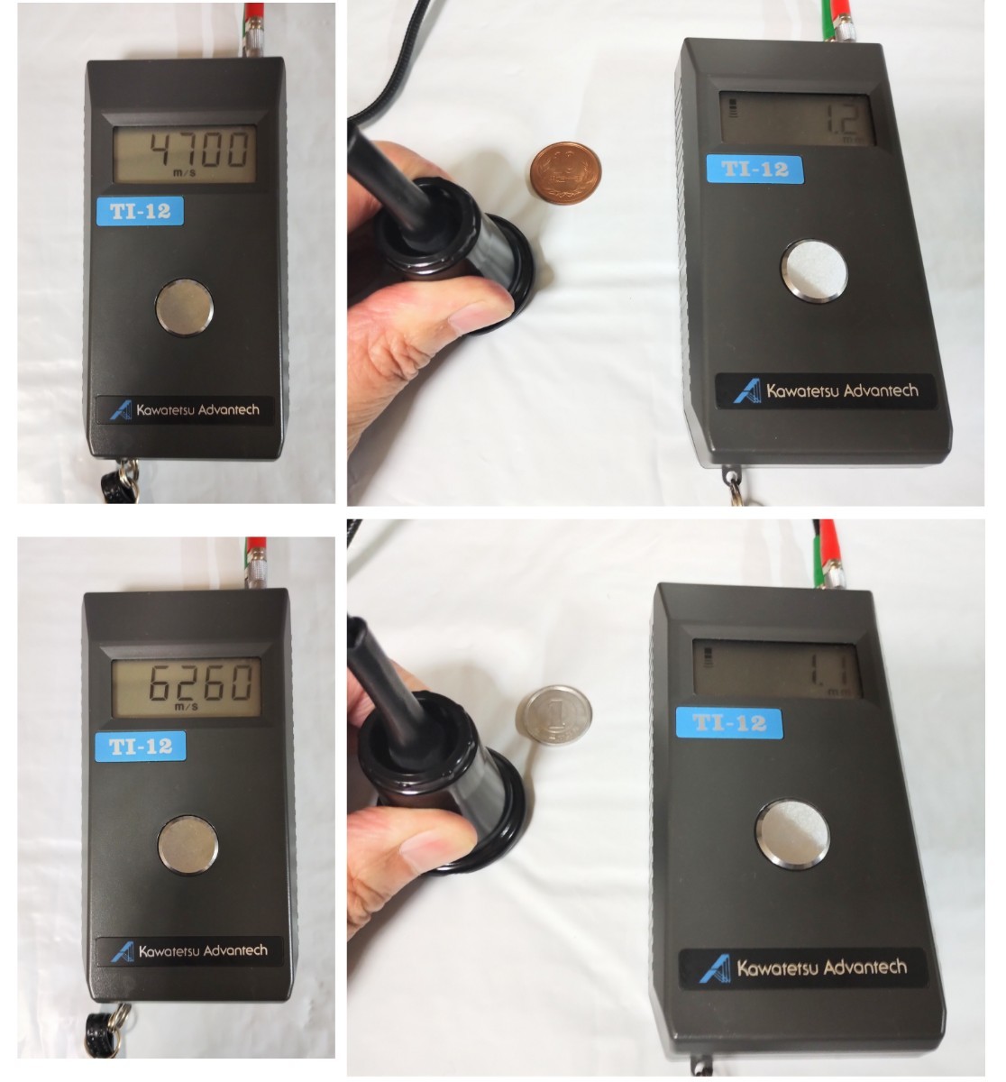 超音波厚さ計 動作確認済み JFEアドバンテック ポータブル型デジタル TI-12A