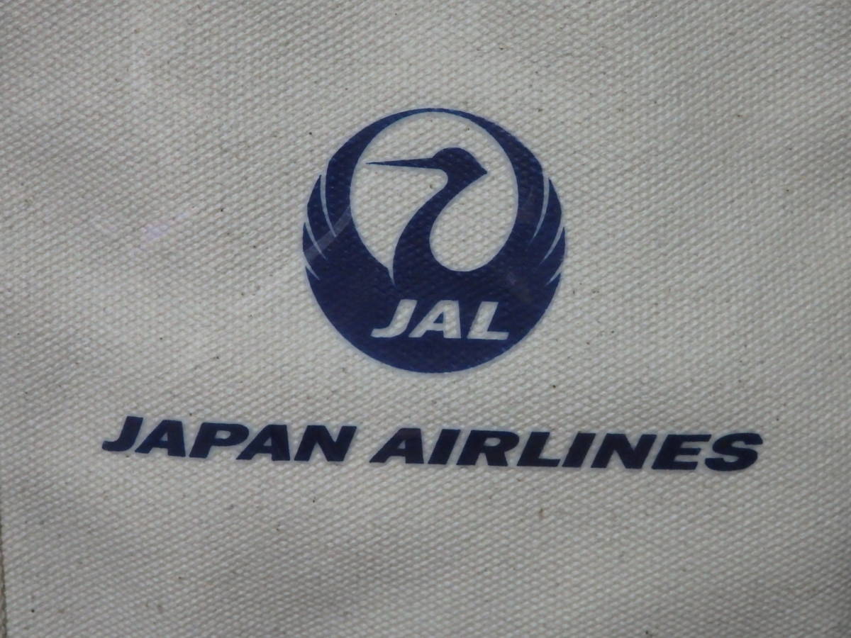 即決♪限定♪新品未使用♪JAL 日本航空 JALオリジナル トートバッグ 肩掛けトート エコバッグ ネイビー アメニティグッズ_画像6