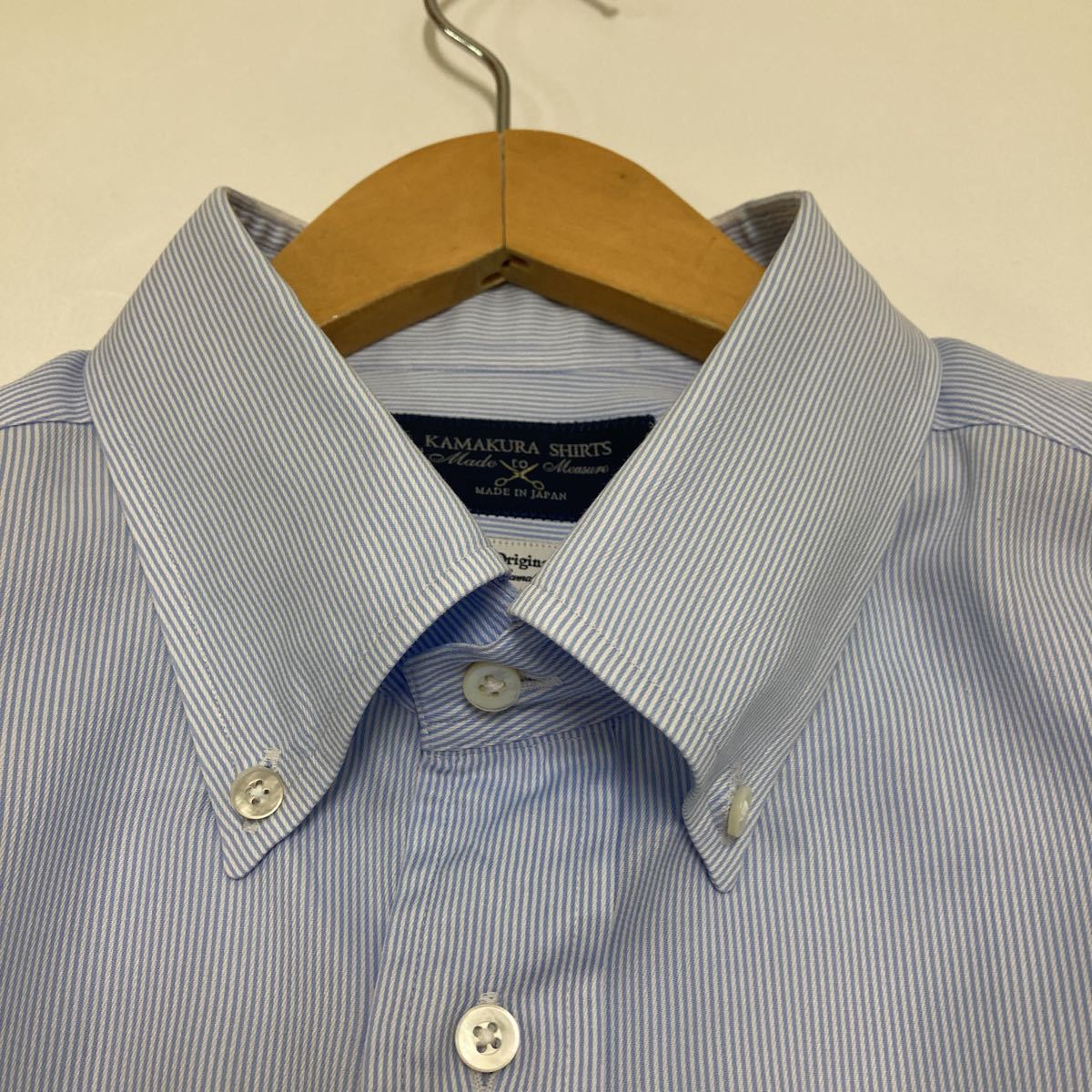 220 鎌倉シャツ KAMAKURA SHIRTS ストライプ ボタンダウンシャツ 長袖 ワイシャツ 日本製 メンズ ビジネス オフィス 30306Cの画像3