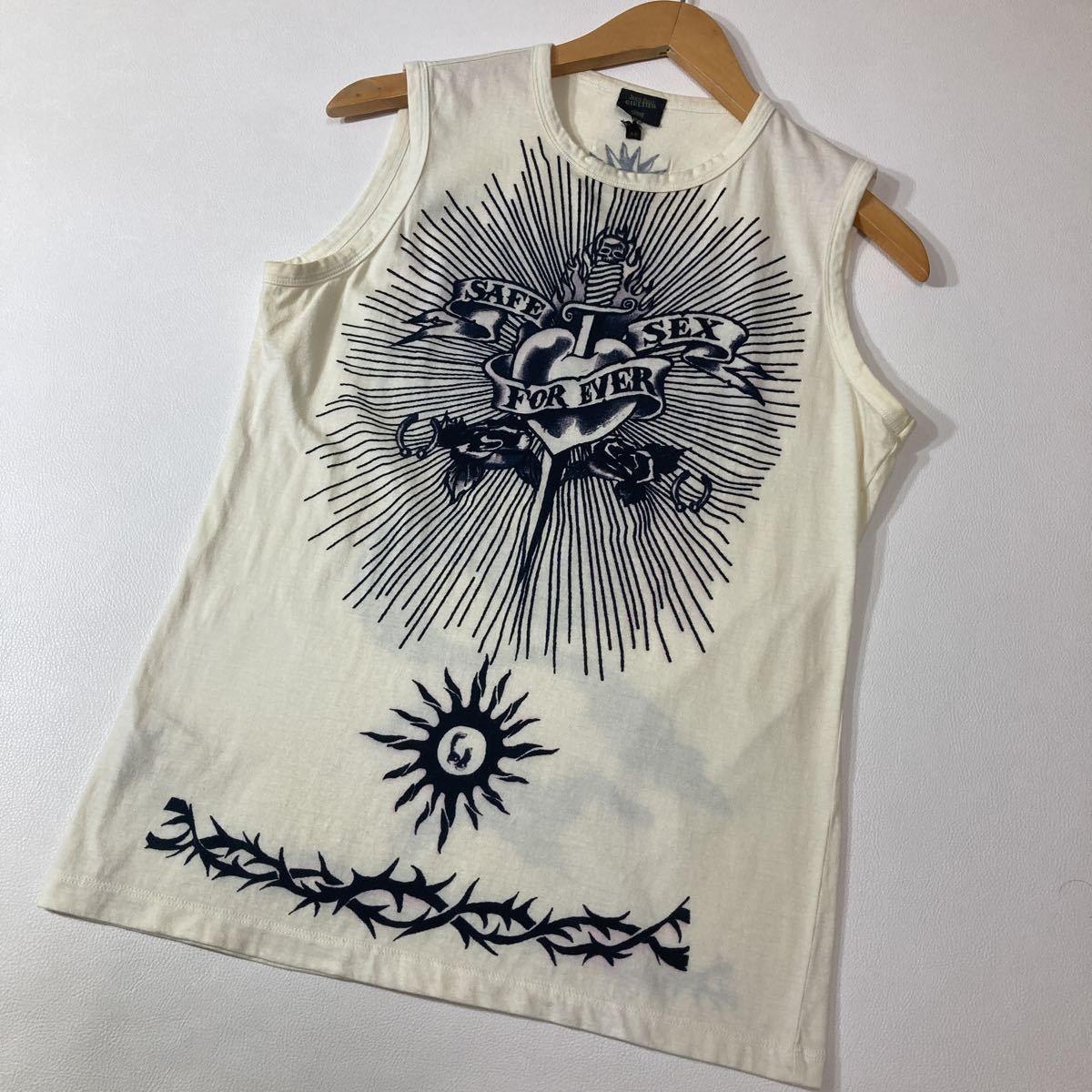 248 希少 Jean Paul GAULTIER HOMME SAFE SEX FOREVER タトゥー柄