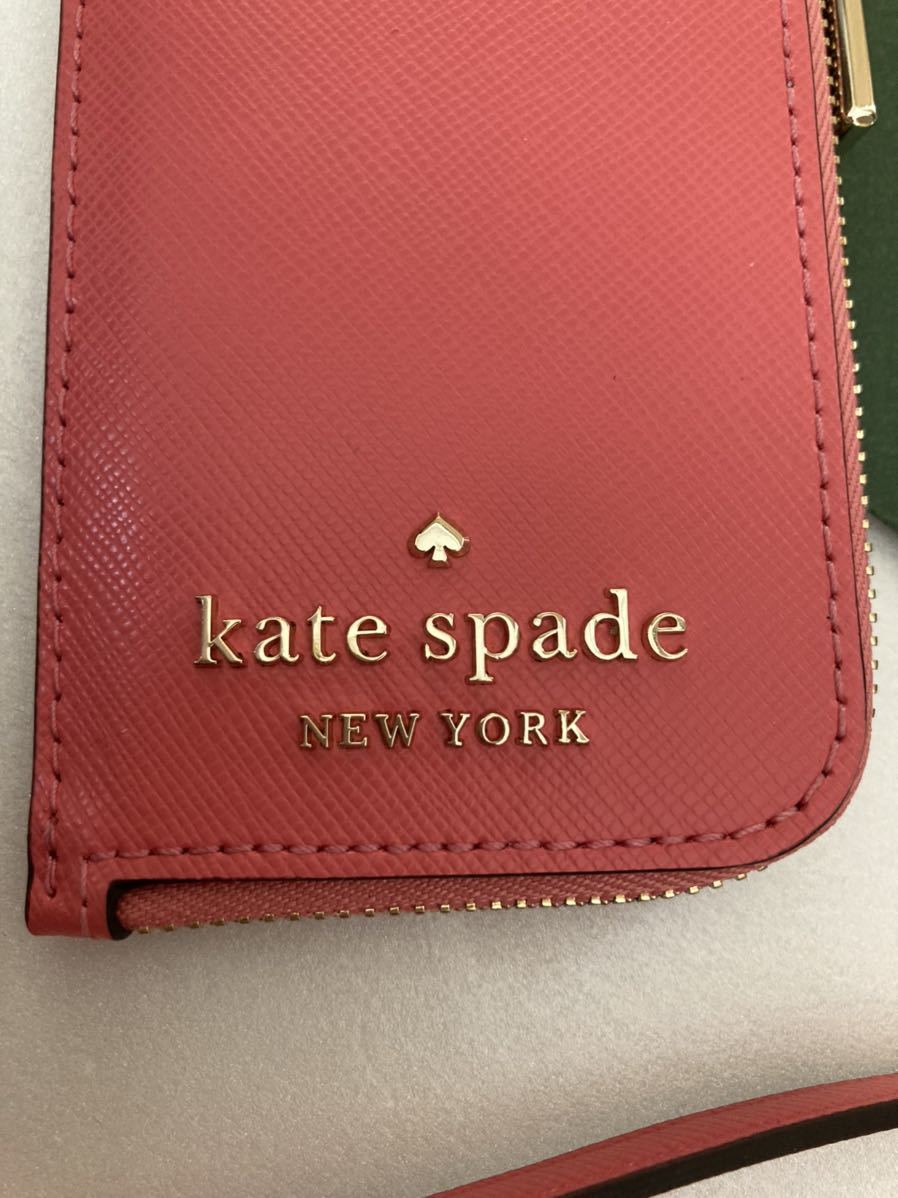 【送料無料】新品★ケイトスペード★ネックストラップ ID ケース パスケース カード入れ ランヤード 定期入れ Kate Spade ピンク_画像3