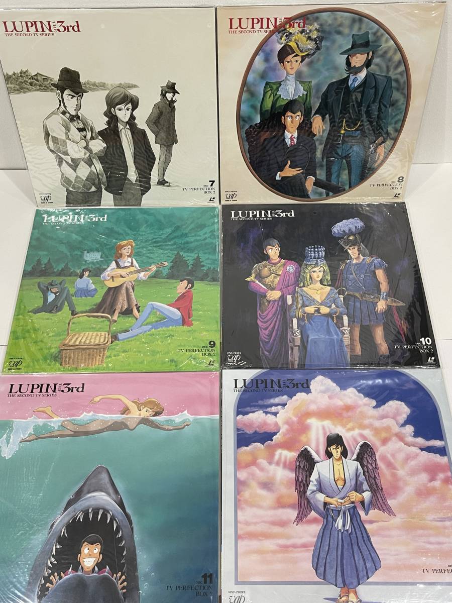 *LD-BOX Lupin III Second * series BOX2 LD19 sheets set [16 sheets unopened ] laser disk secondhand goods 