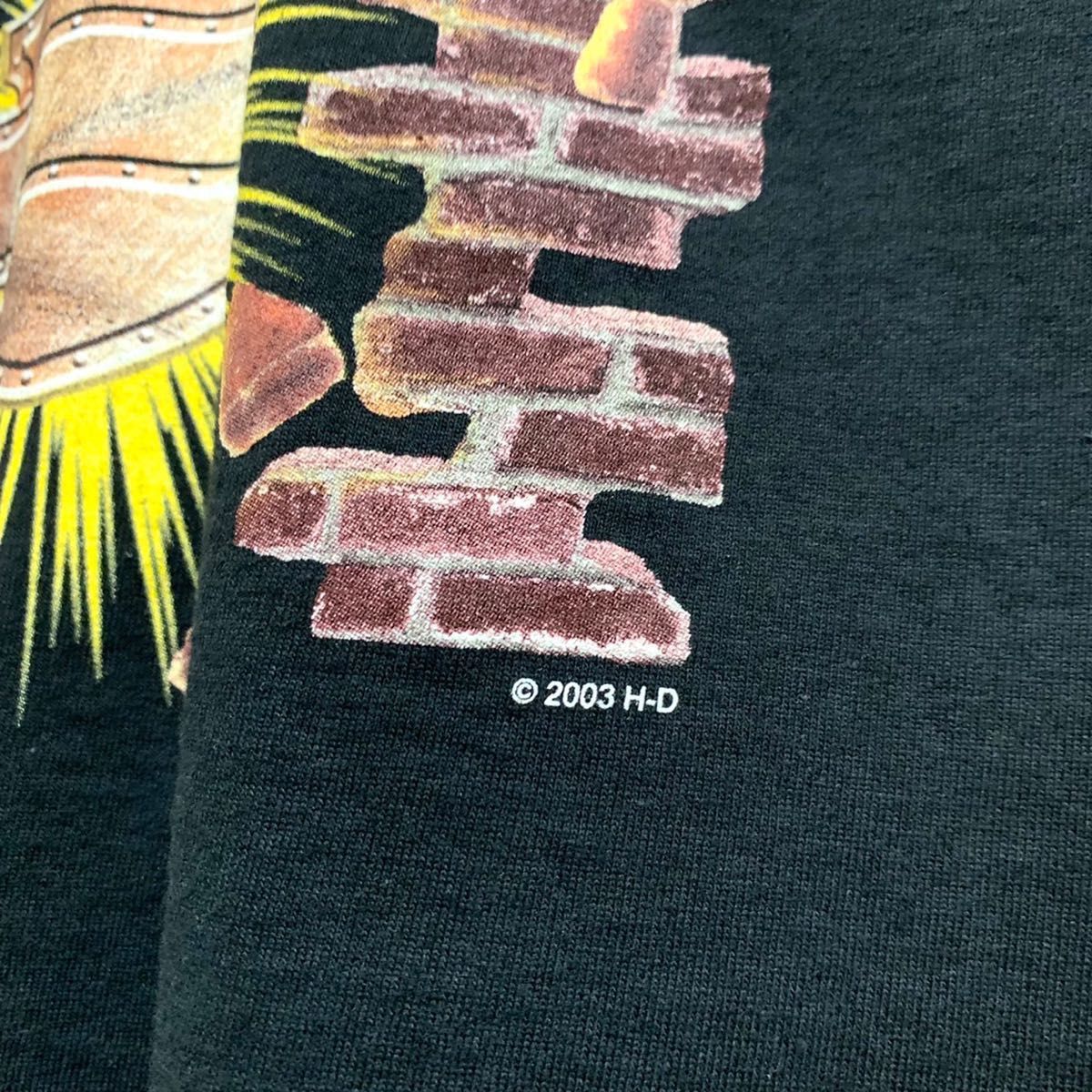 【USA製】 2003年 ハーレーダビッドソン ヴィンテージ Tシャツ ブラックHarleyDavidson 黒 バイク 古着