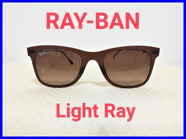 即決! イタリア製 Ray-Ban TECH レイバン テック シリーズ LightRay コレクション RB4210 6122/13 50-22 140 3N サングラス_画像1