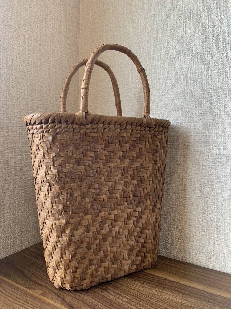 山葡萄 山葡萄かごバッグ 網代編み 定番 内布あり✙インナーバッグ