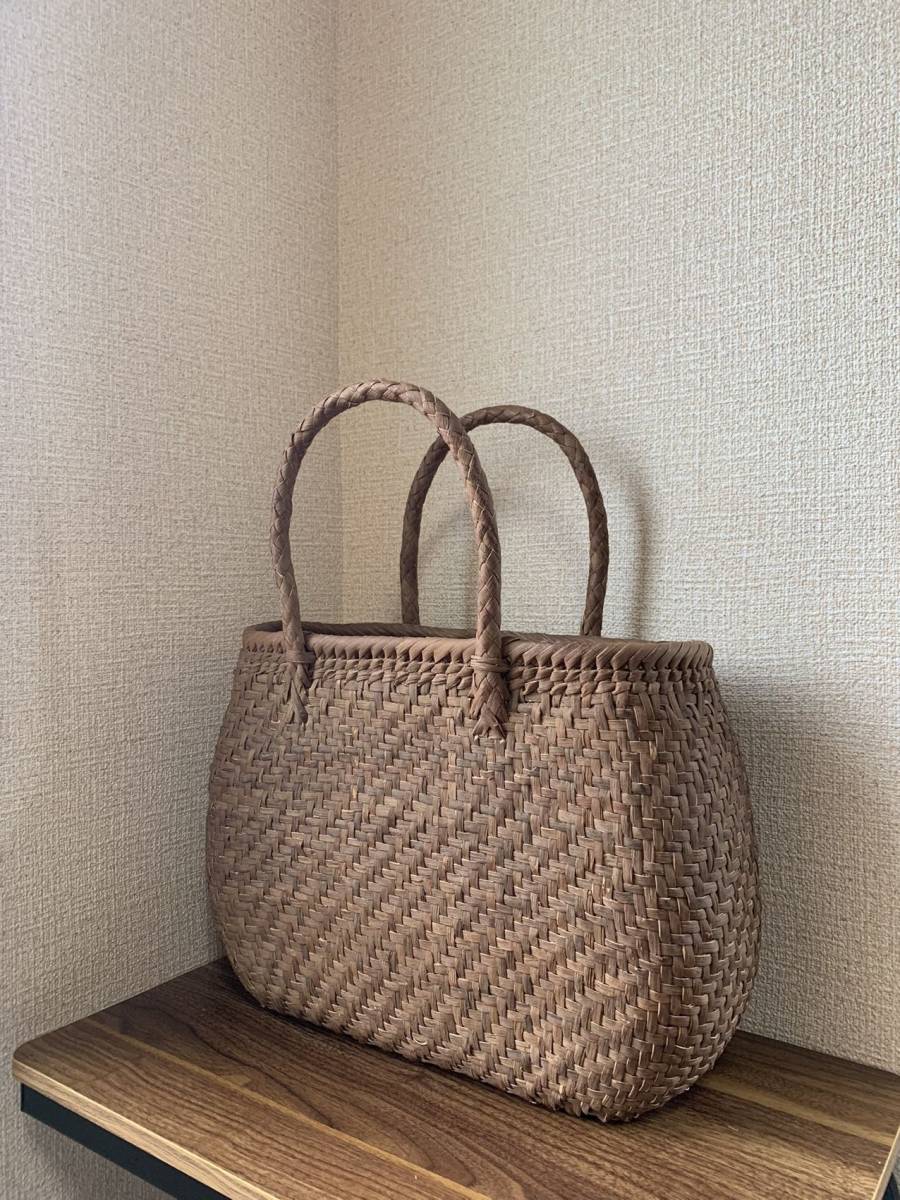 山葡萄一番皮 山葡萄籠バッグ 手作り 山葡萄かごバッグ 内布あり 網代