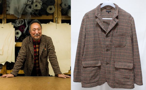 21AW Engineered Garments エンジニアードガーメンツ Loiter Jacket Wool Poly Glen Plaid ロイター ジャケット L グレンチェック_画像1