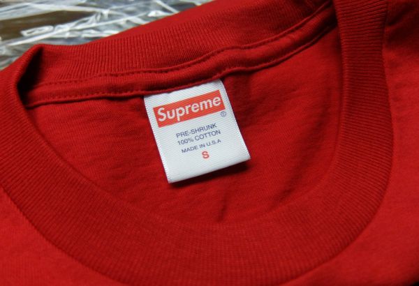 17AW Supreme Candle Tee Red S 赤 Tシャツ 未使用の画像3